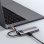 Hub USB-C Baseus WKWG020013 3xUSB 3.0 HDMI 4K 100W PD Aluminio Gris Compacto