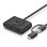 HUB USB Ugreen 40850 4 Puertos USB 3.0 OTG 5Gb/s Protección Eléctrica Negro