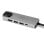 USB-Hub 1Life USB-C 5in1 HDMI DEX RJ45 USB 3.0 Cinzento