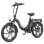 Bicicleta elétrica HillMiles MilePort 1 250W 36V13Ah 20″ Shimano 7 velocidades preta