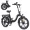 Bicicleta elétrica HillMiles MilePort 1 250W 36V13Ah 20″ Shimano 7 velocidades preta