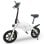 Bicicletta elettrica UrbanGlide eBike 140 bianca 250W 14″ 25km/h max Bluetooth LED