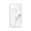 Custodia in silicone antiscivolo ultrasottile Forcell Marble per iPhone 11 Pro Max, bianca