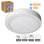 Downlight LED de superfície JANDEI Embalagem de 2 18W 4200K 1440lm Alumínio branco 120° Ø210mm