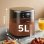 Friteuse à air Ciarra AWBAF1A 5 L 1 500 W avec 8 programmes, écran tactile, noir
