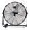 Ventilador industrial Bastilipo HURRICANE 60 cm 140 W com 3 velocidades, rodas e pega