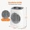 Ventilador de aire caliente Clatronic HL 3800 2000W, 2 niveles, termostato, asa portátil