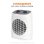 Ventilador de aire caliente Clatronic HL 3800 2000W, 2 niveles, termostato, asa portátil