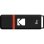 Pen Drive Kodak Classic K102 Series 8GB USB 2.0 Pack 3 Preto Vermelho