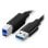 Cabo de impressora Ugreen Us210 Usb 3.0 para USB tipo B 2m preto