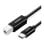 Cable Ugreen US241 USB Tipo C a USB Tipo B 2m Negro, alta velocidad y flexibilidad
