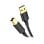 Cable Ugreen US135 3m USB 2.0 A-B Blindaje Doble Chapado en Oro Negro