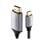 Cable Ugreen MM142 USB-C a HDMI 4K 60Hz 1.5m aluminio trenzado oro