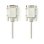 Nedis D-Sub-Serielles Kabel, Stecker auf Buchse, 2 m, Weiß