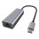 Ewent EW9818 Adaptador USB-C 1000Mbit/s Plug and Play Preto/Cinzento