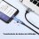Adaptador Ugreen USB-C a Micro USB compacto, soporta Quick Charge 2.0 y 480 Mbps