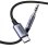 Cabo de áudio Ugreen Mini Jack 3,5 mm para USB-C 1M reforçado preto de alta durabilidade