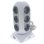 Regleta torre Oscaconnect 12 tomas con tierra, 2 USB-A, 1 USB-C, cable 2 m carga rápida