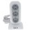 Regleta torre Oscaconnect 12 tomas con tierra, 2 USB-A, 1 USB-C, cable 2 m carga rápida