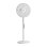 Ventilador de pedestal oscilante Thinia Home White Comfort com motor de cobre de 40 W e 3 velocidades