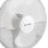 Ventilador de pedestal oscilante Thinia Home White Comfort com motor de cobre de 40 W e 3 velocidades
