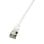 Cabo Lan Logilink Patchkabel Slim Cat6 Uftp - 0,3 m - Velocidade de 10 Gbps para streaming de jogos online - Revestimento de PVC branco durável para uma rede rápida e confiável.