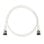Cabo Lan Logilink Patchkabel Slim Cat6 Uftp - 0,3 m - Velocidade de 10 Gbps para streaming de jogos online - Revestimento de PVC branco durável para uma rede rápida e confiável.