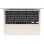 Portatile Apple MacBook Air 13.6″ M4 16GB 512GB SSD Beige macOS Sequoia Apple GPU
