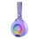 Altavoces Celly Portátiles Bluetooth 5W USB-C con iluminación y gancho violeta