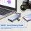 Adaptador Klack HUB USB-C 10 en 1 HDMI 4K VGA Ethernet Aluminio Dual Display