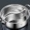 Olla Klack acero inoxidable 304 divisor doble tapa vidrio 28 cm/34 cm cocinas inducción/gas