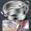 Olla Klack acero inoxidable 304 divisor doble tapa vidrio 28 cm/34 cm cocinas inducción/gas