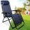Tumbona Klack Zero Gravity Reclinable Plegable 178x65x110cm Acero Cromado Textileno 150kg