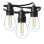 Luzes LED vintage Klack, 10 lâmpadas COB, 2700K, 5 metros, para exteriores/interiores