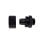 Alphacool Liquid Cooling Eiszapfen 16/10mm D. Nero Rotante Ottone G1/4 27mm
