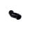 Alphacool Eiszapfen, abgewinkelt, doppelt, schwarz, 45º, G1/4, Messing, drehbar