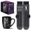 Pack Taza Cerámica 315ml Pyramid Miércoles + Calcetines Algodón 36-41 Licencia Oficial