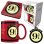 Pack Harry Potter Pyramid Taza 315ml Llavero de Goma Posavasos Corcho Oficial