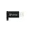 Adaptador Unico Plus Lightning Macho ABS Alumínio Preto USB-C Fêmea 5V-2A