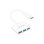Adaptador UNICO AD0248 USB-C a USB-A+USB-C ABS 90mm Blanco compact ABS 0.09m