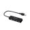 Adaptateur USB Unico Plus AD1423 USB-A vers 4 USB-A noir 90 mm aluminium