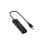 Adaptateur USB Unico Plus AD1423 USB-A vers 4 USB-A noir 90 mm aluminium