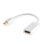 Savio CL-57 Mini DisplayPort auf HDMI Adapter 0,2 m weiß Stecker-Buchse