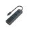 Hub USB-C Savio SAVAK-57 Aluminio 3x USB 3.1 1x RJ45 5Gbps Negro/Gris