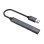 Hub USB Savio AK-70 3 puertos USB 2.0, 1 puerto USB 3.1 Gen 1, aluminio, 18cm