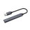 Hub USB Savio AK-70 3 puertos USB 2.0, 1 puerto USB 3.1 Gen 1, aluminio, 18cm
