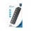 Hub Mediarange MRCS504 7 Puertos USB 2.0 Plug and Play Negro Compacto