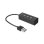 Mediarange MRCS502 Hub USB 2.0 de 4 portas cinzento Plug and Play 65 mm compacto