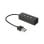 Mediarange MRCS502 Hub USB 2.0 de 4 portas cinzento Plug and Play 65 mm compacto