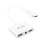 Adaptador USB C para conector de 3,5 mm UNICO AD1419 USB Tipo C e USB A Branco